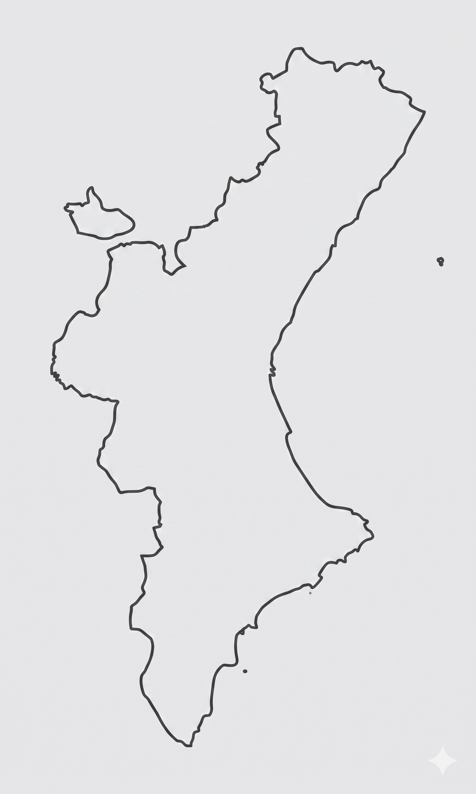 Mapa de la provincia de Castellón